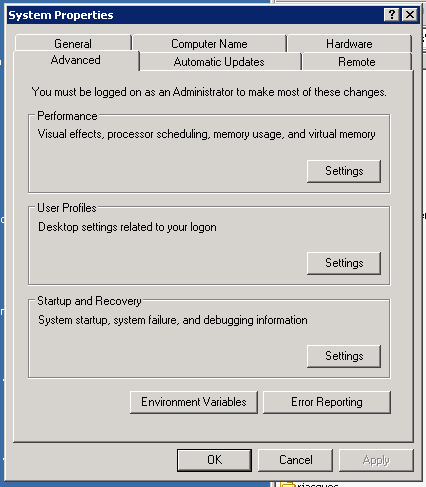 Advanced - Environment Variables