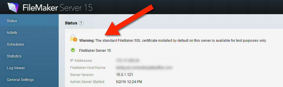 filemaker server 19 ssl certificate