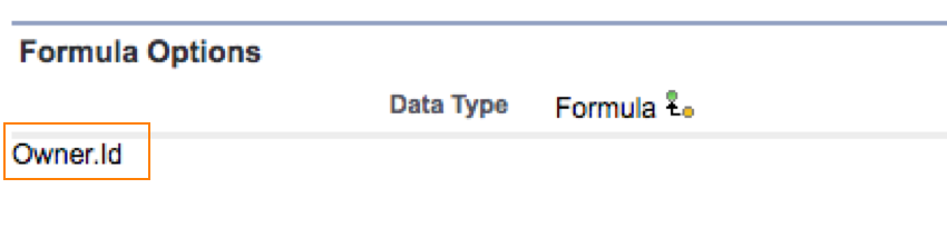 Figure 1 - Formula Options