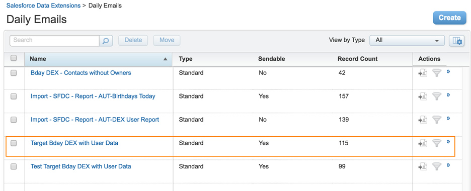 Figure 14 - Select the activity you just created