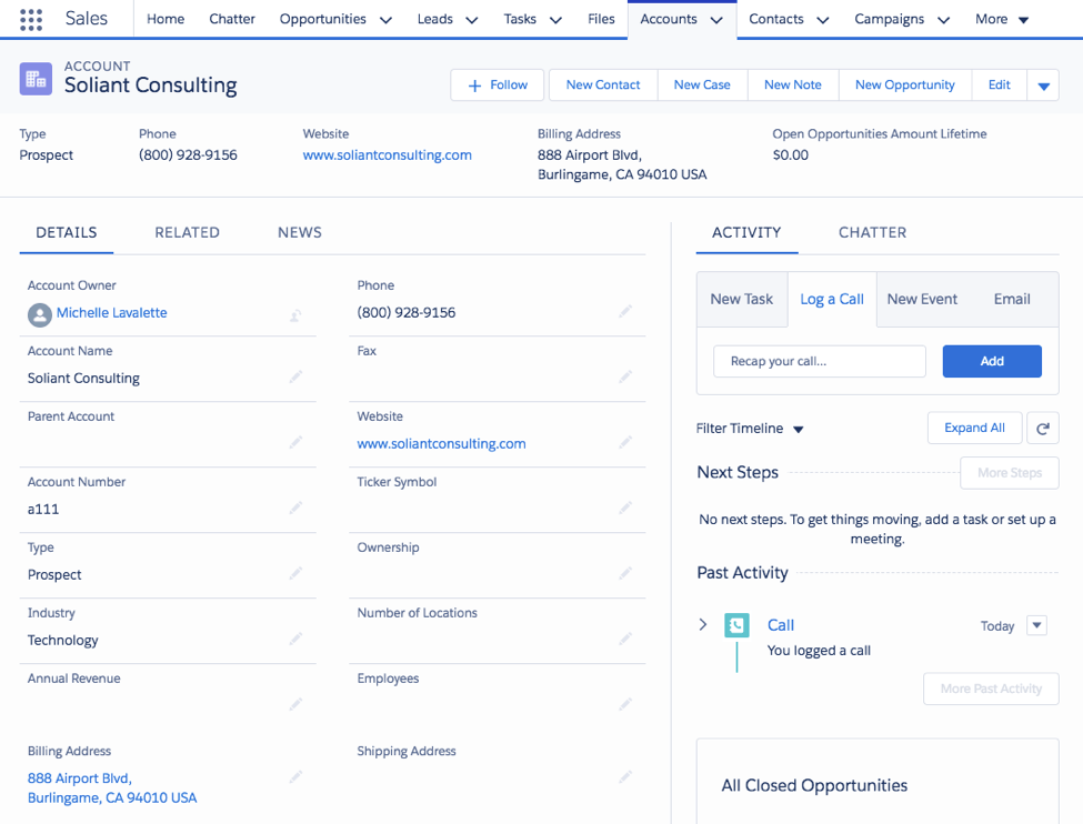 Old Salesforce user interface