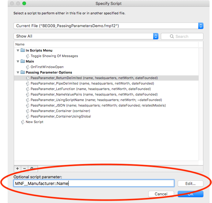 Passing Script Parameters in FileMaker - A Developer's Guide