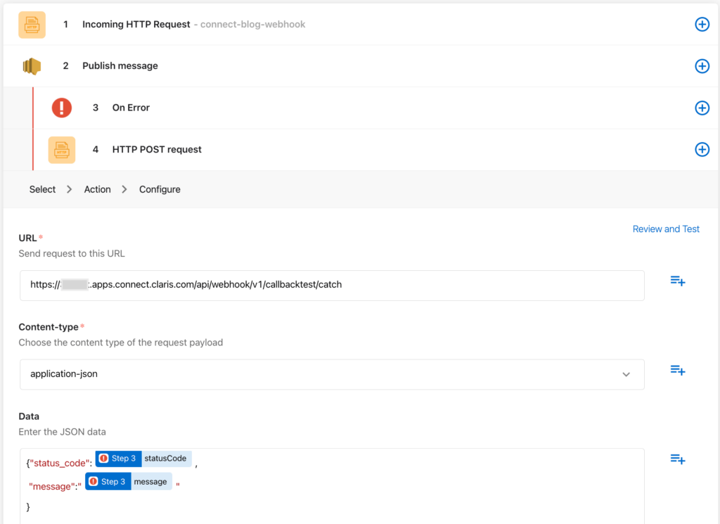 Modified version of the SNS flow