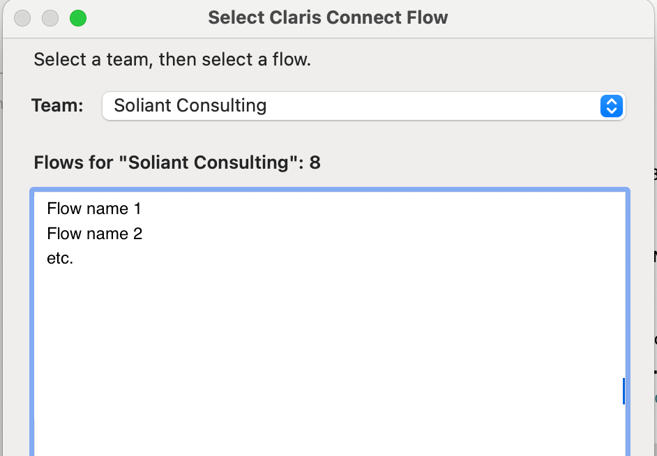 After signing in, select your Flow and continue