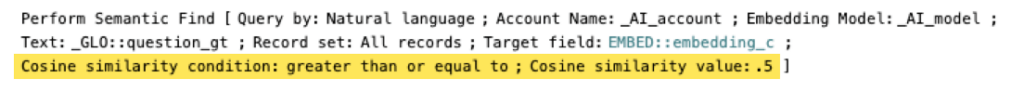 Specifying how close the matches need to be, on a scale between 0 and 1.