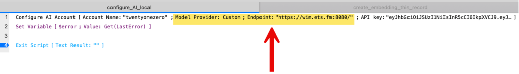 Adding the URL to your model using https.