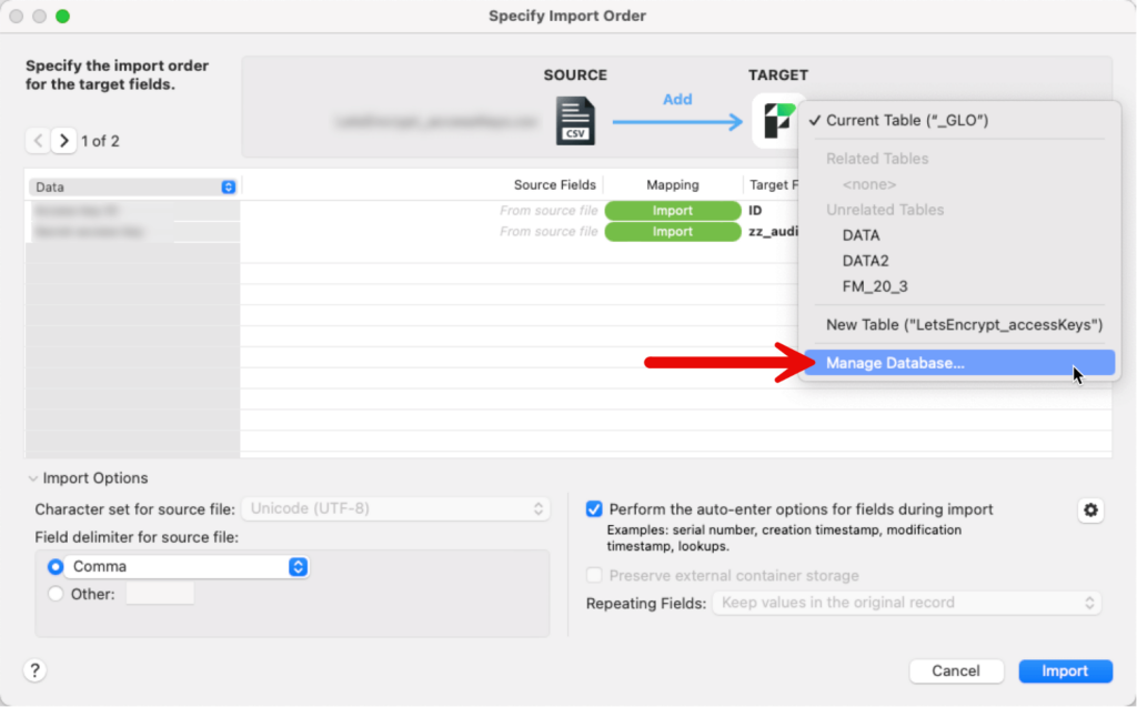 Specify Import Order in the Import Records script step